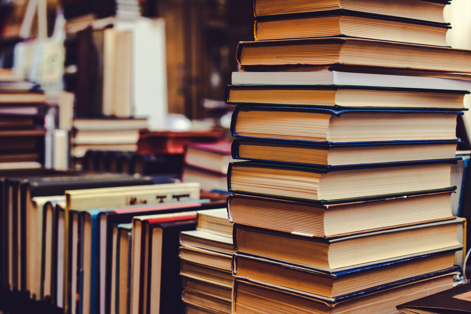 Close-up Photo of Stacked Books 