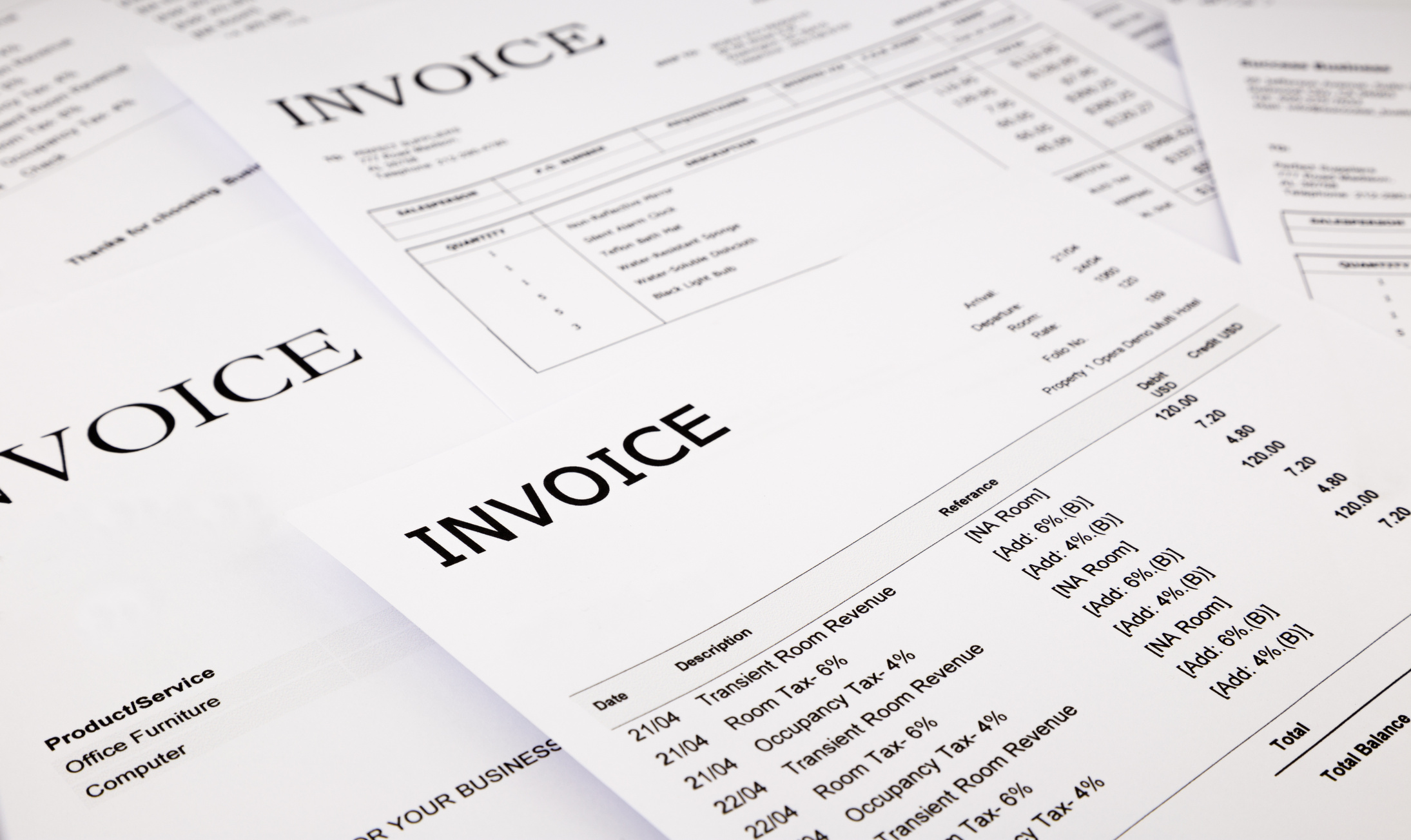 Difference invoices